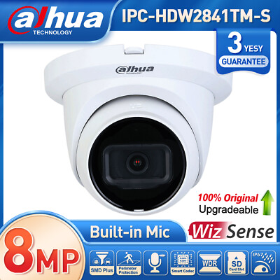 #ad Dahua 8MP 4K Starlight Wizsen POE Fixed focal IP Camera IPC HDW2841TM S IR Mic $95.00