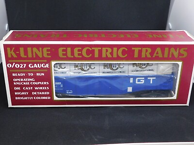 #ad K LINE 1994 COLLECTORS CLUB GT GONDOLA W 4 LCL CONTAINERS $11.43
