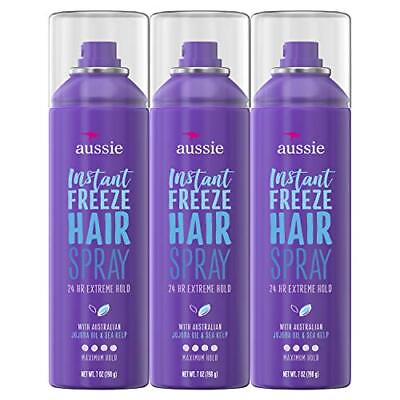 #ad High Quality 3Pack ORIGINAL Aussie Instant Freeze Hairspray Strong Hold 7OZ $50.23