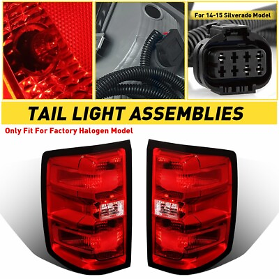 #ad 2X Tail Light Lamp Assembly For 2014 2015 Silverado 1500 Left amp; Right Side $119.59