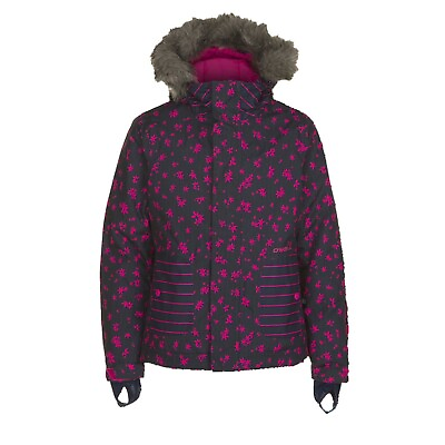 #ad O#x27;Neill Radiant Insulated Snowboard Jacket Girls Youth 10 152 Blue AOP Pink $83.97