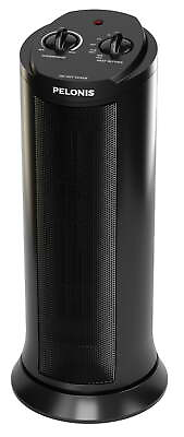 #ad 17quot; 1500W Ceramic Tower Space Heater Black Home Adjustable Thermostat Timer $28.91
