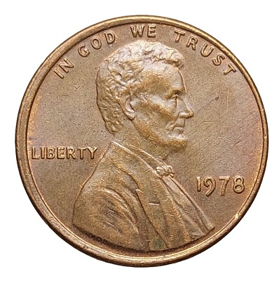 #ad USA One Lincoln Cent 1978 Bronze Coin V61 GBP 2.99