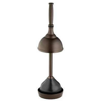 #ad Floor Bronze Plastic Plunger with Cover for Bathroom 5.96quot; x 5.96quot; x 21.66quot; $23.41