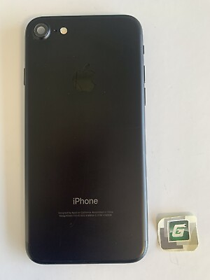#ad Apple iPhone 7 Genuine OEM Back Housing Frame w Battery Matte Black Grade A $10.99