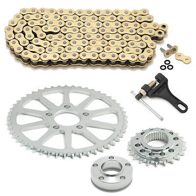 #ad 25T Front and 49T Rear Chain Drive Sprocket Conversion Kit for Harley Dyna 18 24 $279.88