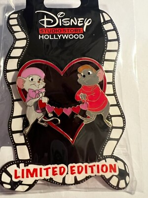 #ad DSSH Bianca And Bernard Love Is In The Air Heart LE 400 Rescuers Disney Pin B $48.95