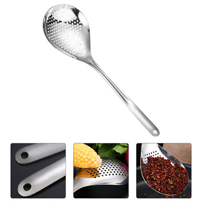 #ad Kitchen Cooking Tool Stainless Steel Mesh Spoon Strainer Colander Skimmer $13.59