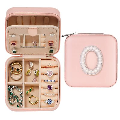 #ad Teen Girl Gifts Initial Jewelry Box Small Jewelry Box for Girls Travel ... $19.35