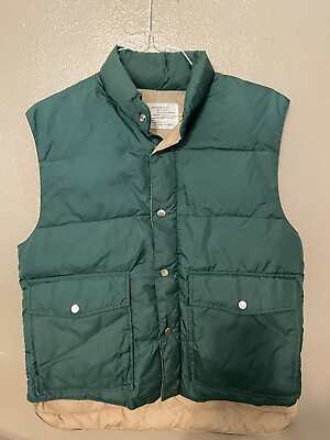 #ad Mens Green Puffer Vest See Measurements For Sizing $12.99