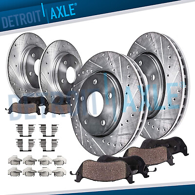 #ad FWD Front Rear Drilled Rotors Ceramic Brake Pads for 2013 2020 Nissan Altima $159.48