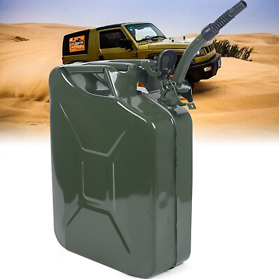 #ad 20L Gas Steel Tank 5 Gallon Can Emergency Backup Green $31.25