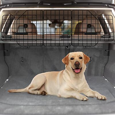 #ad Adjustable Dog Car Barrier Universal Fit Pet Divider Gate for SUVs Cars Vehicles $34.99