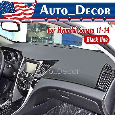 #ad For Hyundai Sonata 2011 2012 2014 Leather Car Dashboard Dash Cover Pretector Mat $32.29