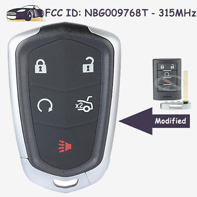 #ad Modified Smart Remote Key Fob for Cadillac 2013 2014 ATS XTS 2010 2011 2015 SRX $20.15