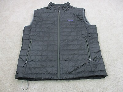 #ad #ad Patagonia Nano Puffer Vest Jacket Adult Large Gray Zip Sleeveless Bud Light Mens $125.00