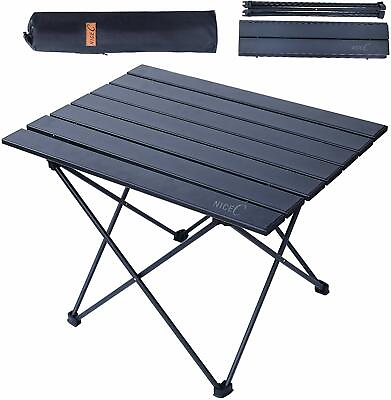 #ad Outdoor Portable Folding Aluminum Table Lightweight Camping Picnic with Bag $35.99