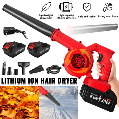 #ad 2 in1 Portable Cordless Leaf Blower Compact Handheld Vacuum Dust Cleaner $37.59