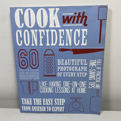 #ad Cook with Confidence 60 Recipes One on One Cooking Lessons Large Paperback AU $14.41