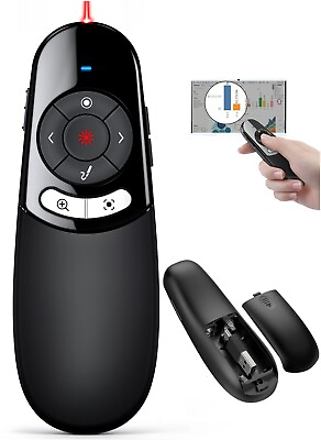 #ad Power Point Presentation Remote Wireless USB PPT Presenter Laser Pointer Clicker $26.99