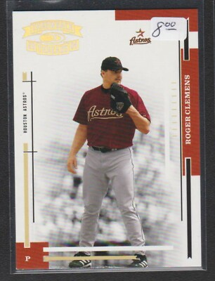 #ad 2004 DONRUSS THROWBACK THREADS GOLD FOIL PROOF #88 ROGER CLEMENS ASTROS SP # 100 $7.50