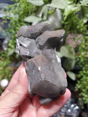 #ad 264g Natural Black Benz Calcite amp; Pyrite Crystal Mineral Specimen $56.00
