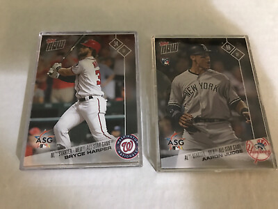 #ad 2017 TOPPS NOW AMERICAN LEAGUE And NATIONAL LEAGUE ALL STAR 17 CARD SET $49.00