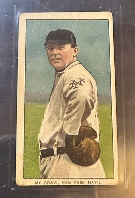 #ad 1909 T206 Piedmont 460: JOHN McGRAW Glove at Hip New York Giants $172.72