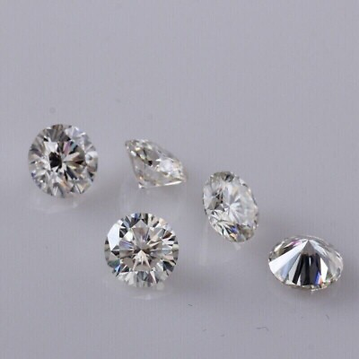 #ad 2 Ct Natural White Diamond Round Cut 5 mm 5 Pcs VVS1 D Grade Certified L5 $37.51