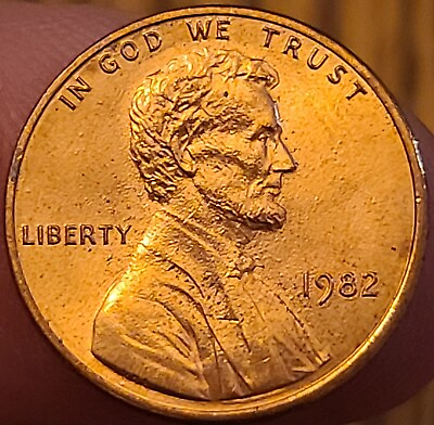 #ad 1982 Lincoln Head Memorial Penny No Mint Quality Coin Reverse Lower Die Crack $8.10