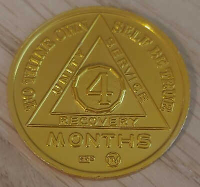 #ad Recovery Mint Aluminum AA Meeting Chips Newcomer Coins 4 Months $3.29