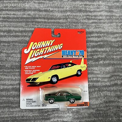 #ad 🔥 Johnny Lightning Heavy 70 1970 Plymouth GTX Green 1:64 Scale Diecast $11.45