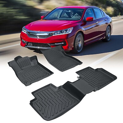 #ad TPE Rubber Car Floor Mats All Weather For 18 21 Honda Accord $53.78
