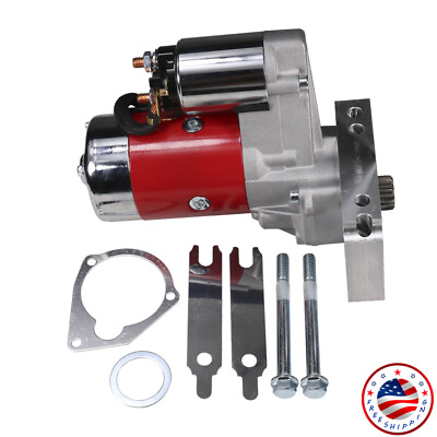#ad NEW Red High Torque Mini Starter 153 168 Tooth For Small amp; Big Block Chevy $104.97