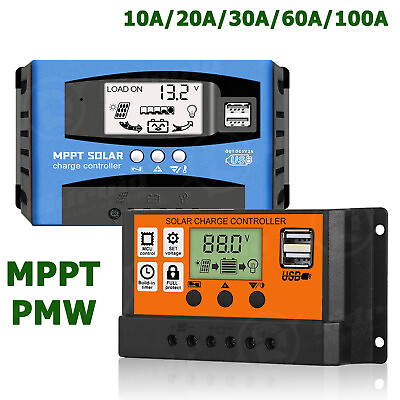 #ad 30 100A MPPT Solar Panel Regulator Charge Controller 12V 24V Auto Focus Tracking $15.99