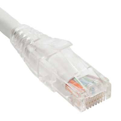 #ad 5ft White Cat5E Patch Cord with Clear Boot ICC ICPCSP05WH $8.51