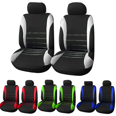 #ad 2X Car Seat Headgear Covers2X Car Seat Covers Universal FOR Auto Car Seat Cover $18.89