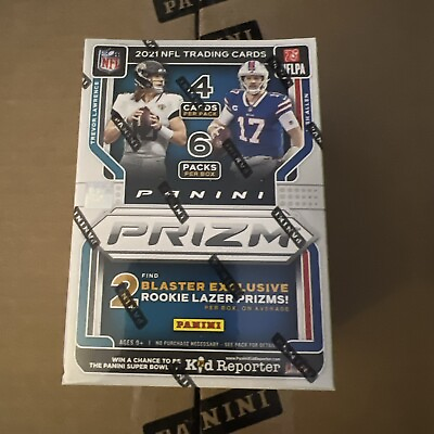 #ad 2021 Panini Prizm NFL Football Blaster Box Factory Sealed Lazer Prizms NEW Cards $34.99