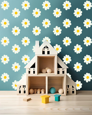 #ad Sm Flower Decal USA Made Wall Decor Nursery Home Wall Sticker Bedroom $39.98