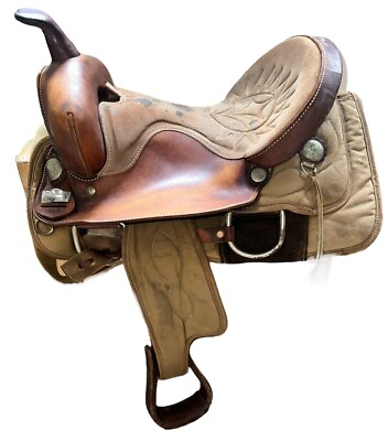 #ad Big Horn 162 Synthetic Suede Leather Saddle $249.00