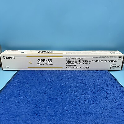 #ad Genuine Canon GPR53 8527B003 Yellow Toner Cartridge $64.49