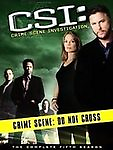 CSI: Crime Scene Investigation The Complete Fifth Season DVD 2005 7 Disc... $5.96