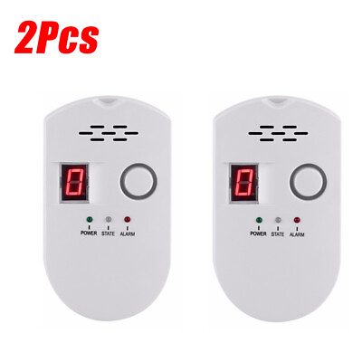 #ad 2x Portable Combustible Natural Gas Propane Leak Detector LED Tester Visual Q8M0 $28.85