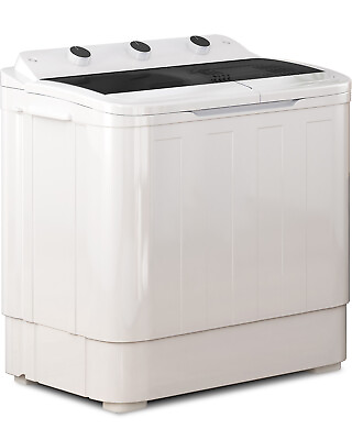 #ad 26lbs Compact Twin Tub Washamp;Spin Combo Portable Washing Machine for Apartment $169.99