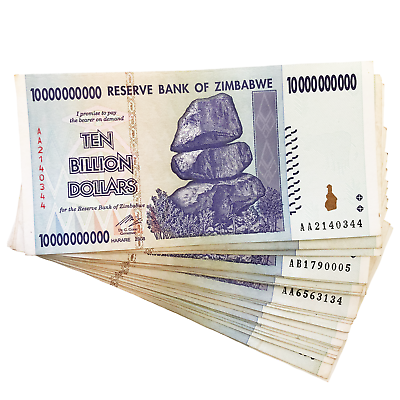 #ad Zimbabwe One 10 Billion Dollar Bill Banknote Paper Money World Currency $2.99