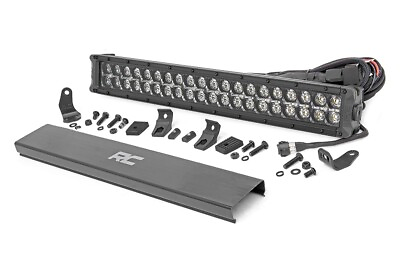 #ad Rough Country 20quot; Black Series Dual Row LED CREE Light Bar White DRL 70920BD $179.95