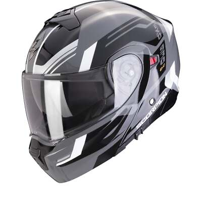 #ad Scorpion Exo 930 Evo Sikon Grey Black White Modular Helmet New Fast Shipping $211.19