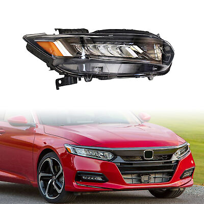 #ad For 18 20 Honda Accord Halogen High Beam LED DRL Signal Headlight Passenger $105.88
