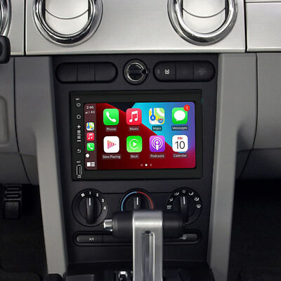 #ad For 2005 2009 Ford Mustang Apple Carplay Car Radio Android 12 Navi GPS Player $139.99