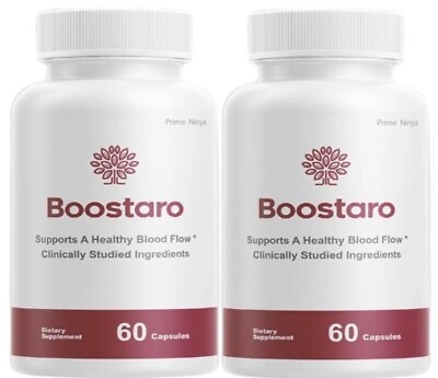#ad Boostaro Capsules Boostaro Blood Flow Support for Men Max Strength 2 Bottle $37.75